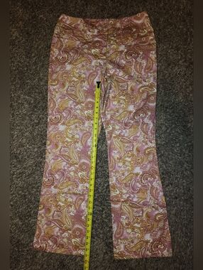 Metrostyle Paisley Pants Size 14T Pink Boho Y2K